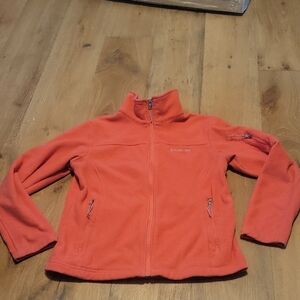 Columbia Pink Zip Up Fleece Jacket Size Medium